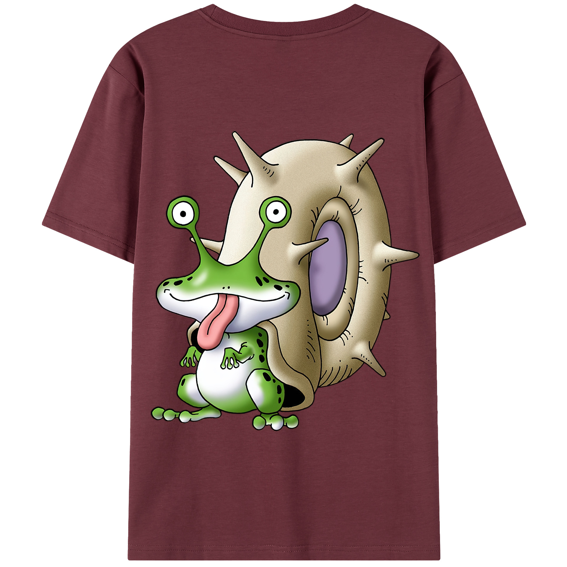 （画像用） ドラゴンクエスト Doragon Kuesuto Dragon Quest 綿100％半袖Tシャツ（背面プリント）